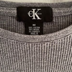 Calvin Klein size medium waffle long sleeve shirt